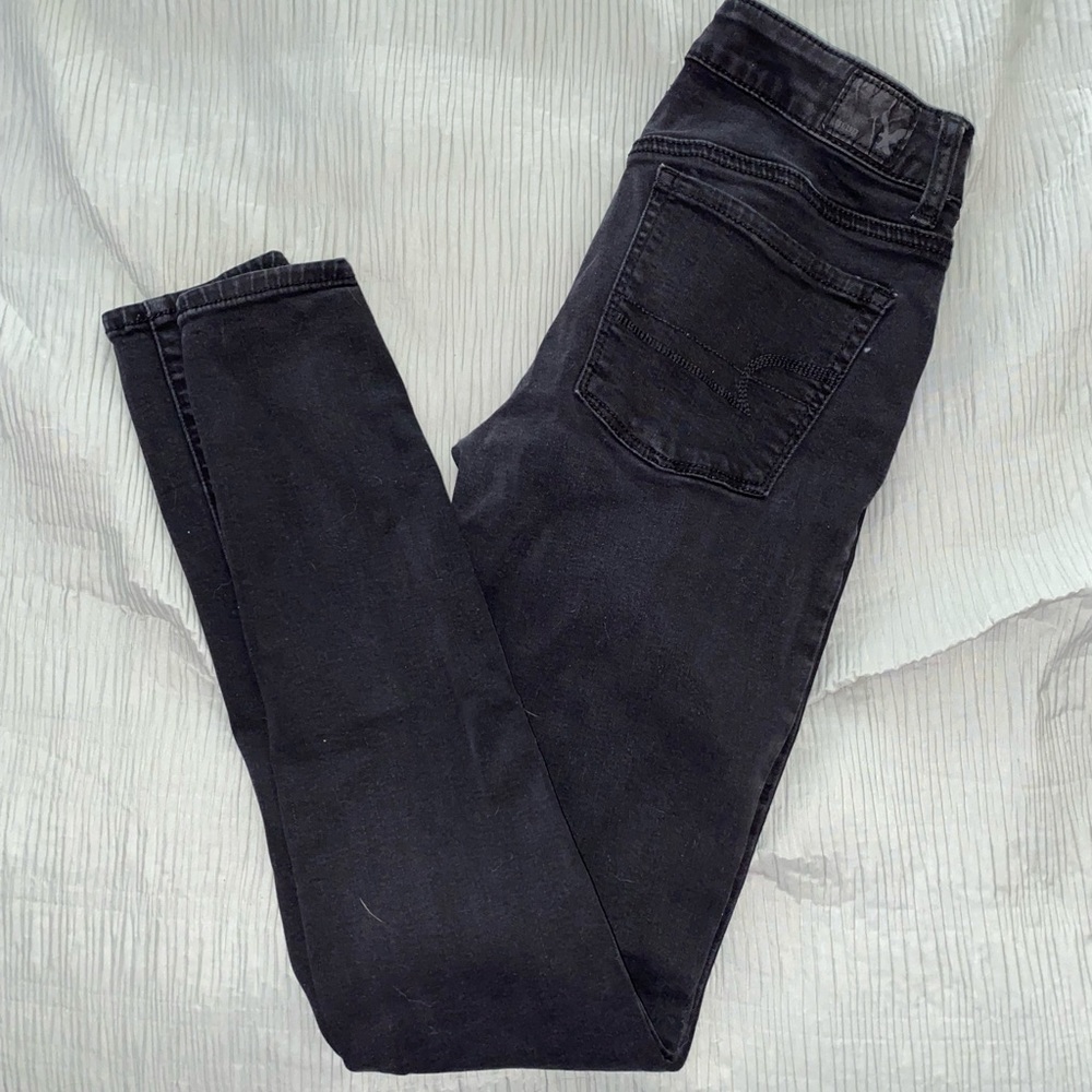 American Eagle Black Hi Rise Jegging
